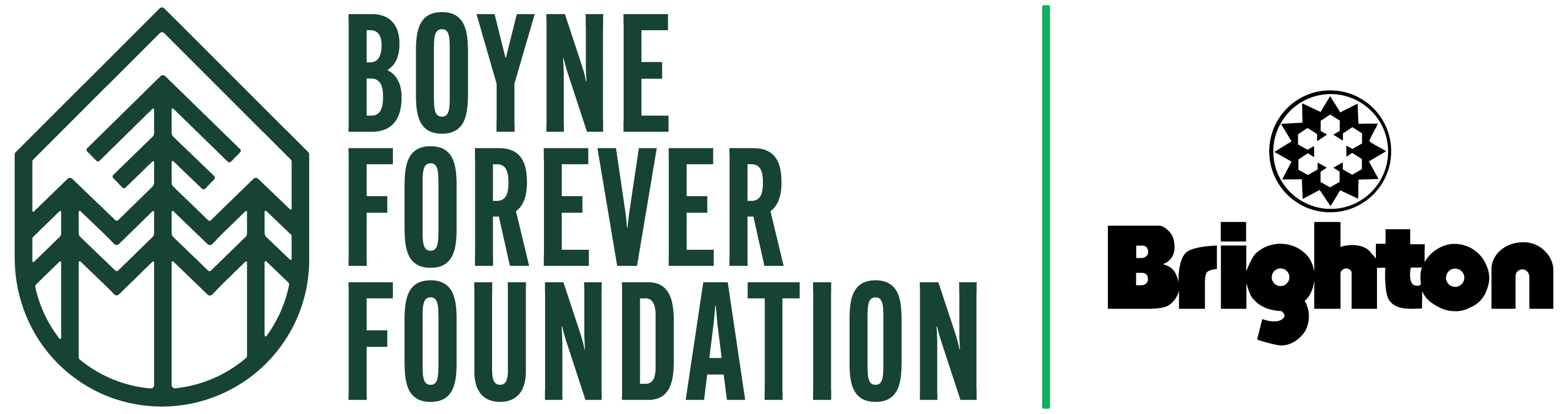 Boyne Forever Foundations and Brighton Resort logos