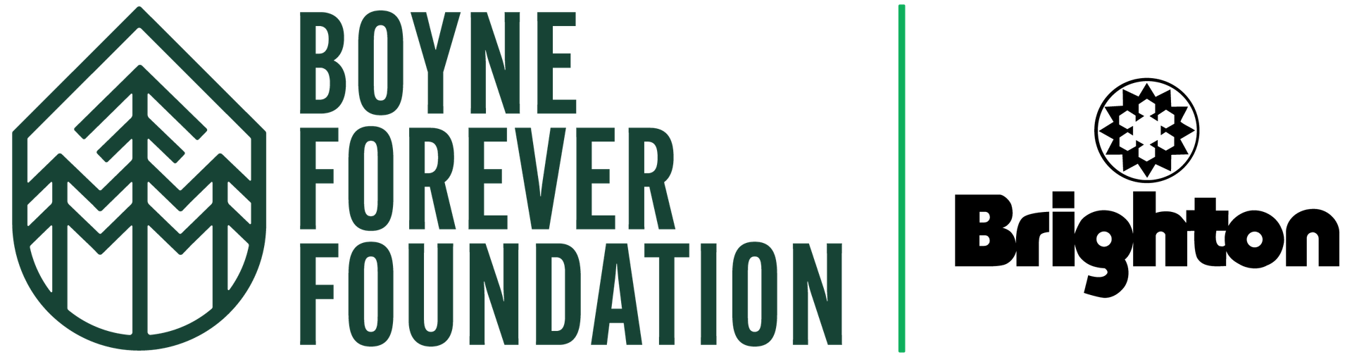 Boyne Forever Foundations and Brighton Resort logos