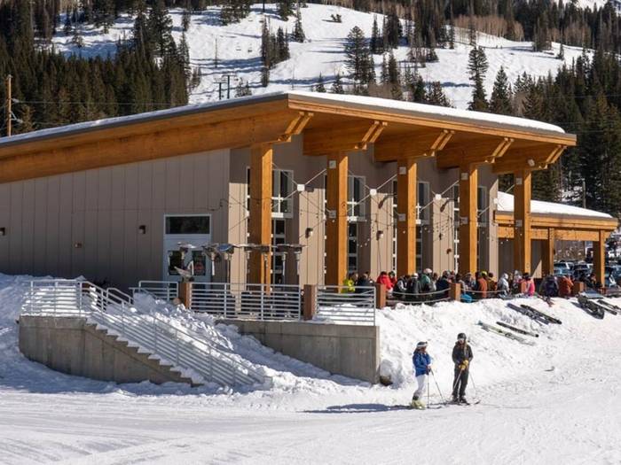 Milly Chalet in the winter time at Brighton Ski Resort