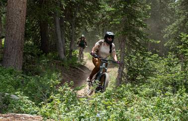Mountain bikers at Brighton Resort