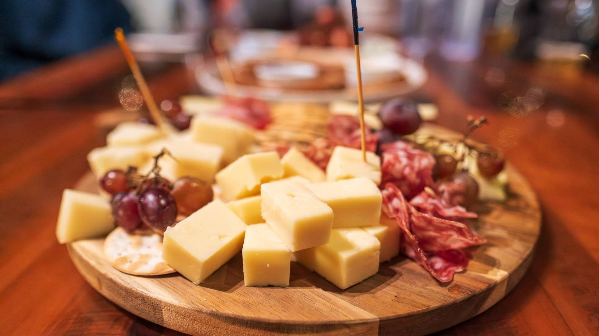 Cheese platter at Molly Green's at Brighton Utah