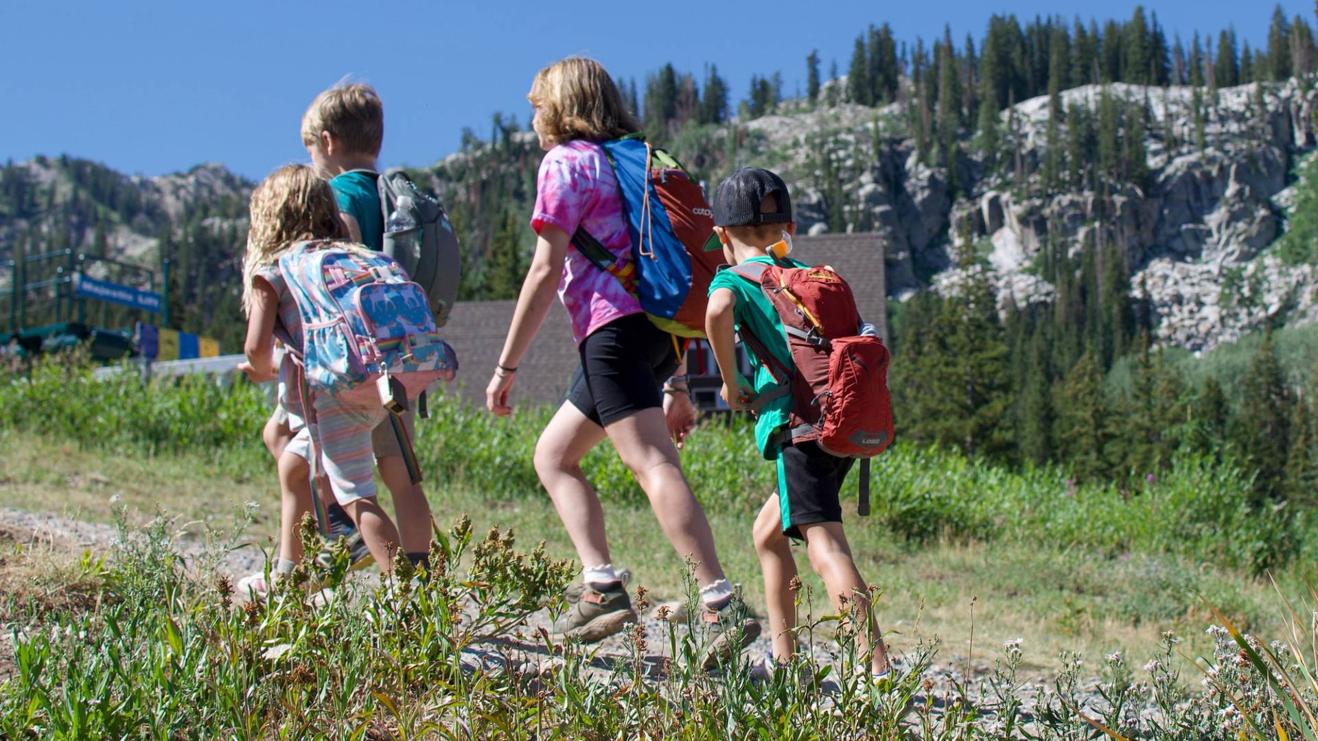 Brighton summer camp kids hiking