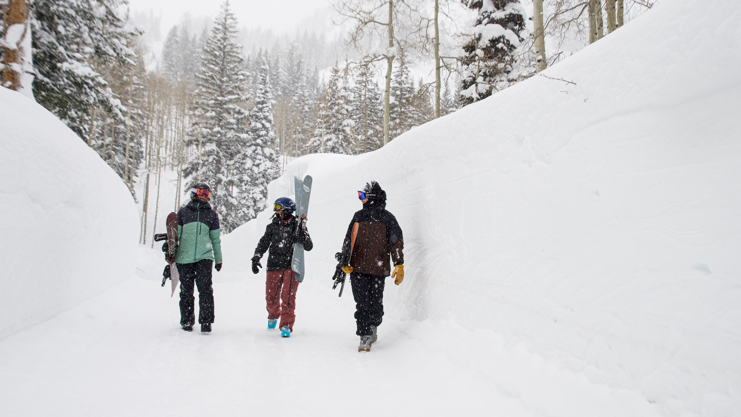 Group of friends walking to Brighton Resort
