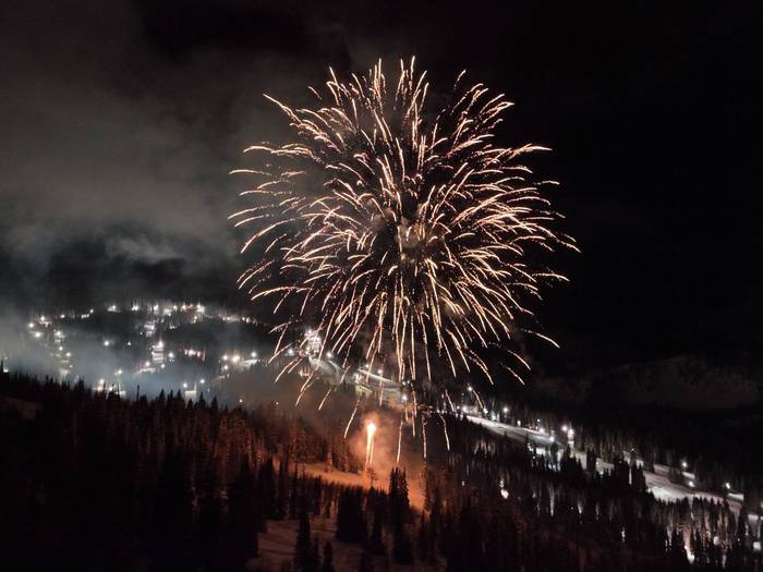 Fireworks at Brighton Ski Resort