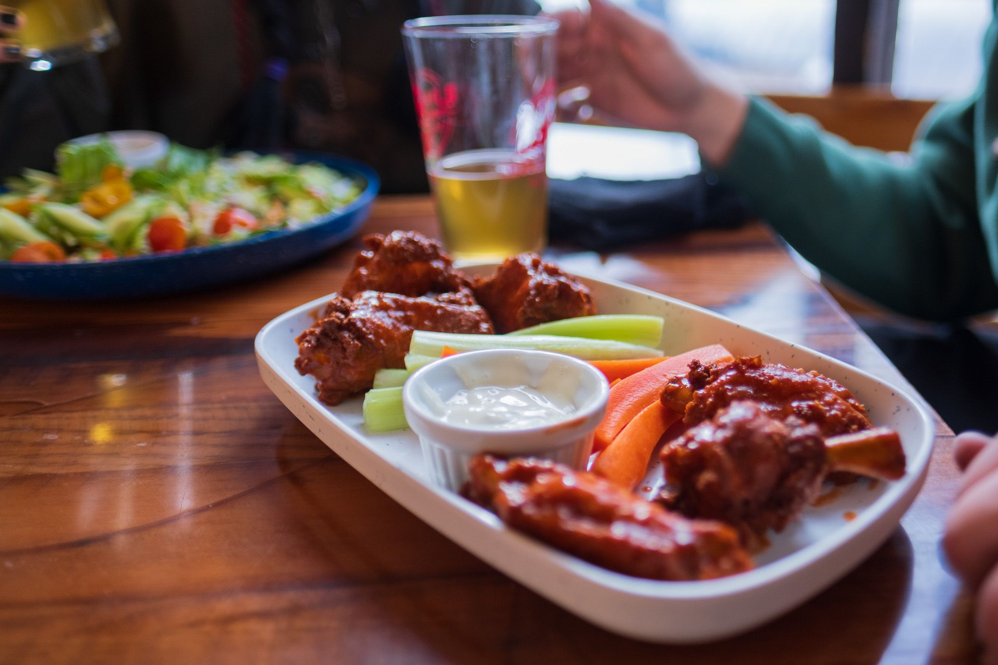 Buffalo wings at Molly Green's