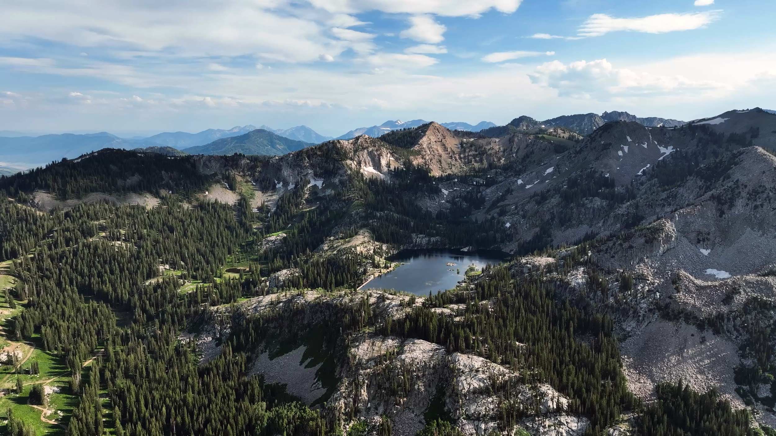 Hiking at Brighton Resort in the summer time