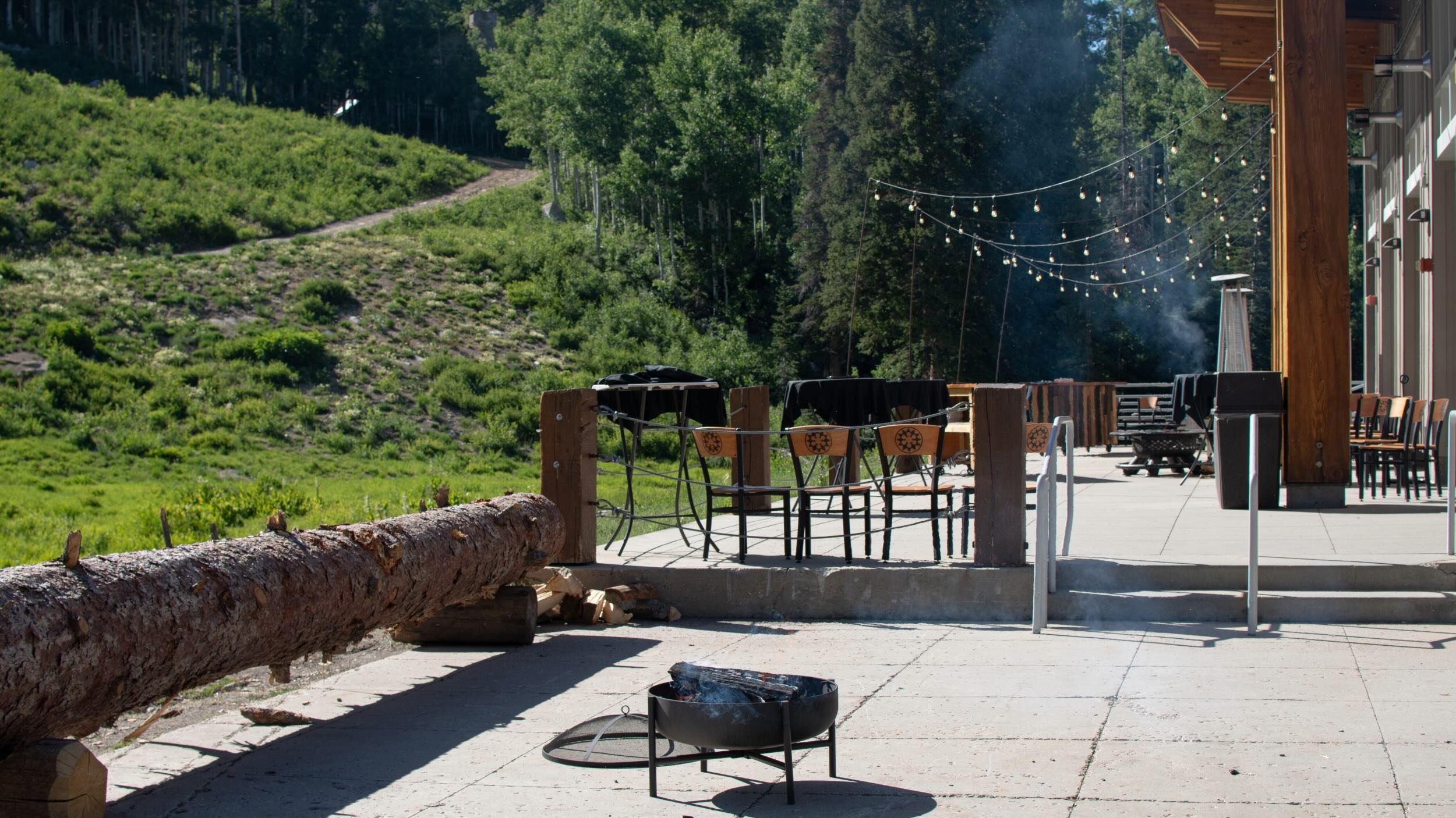 Milly Chalet in the summer time at Brighton Ski Resort