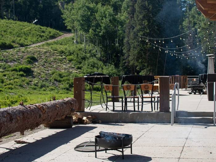 Milly Chalet in the summer time at Brighton Ski Resort