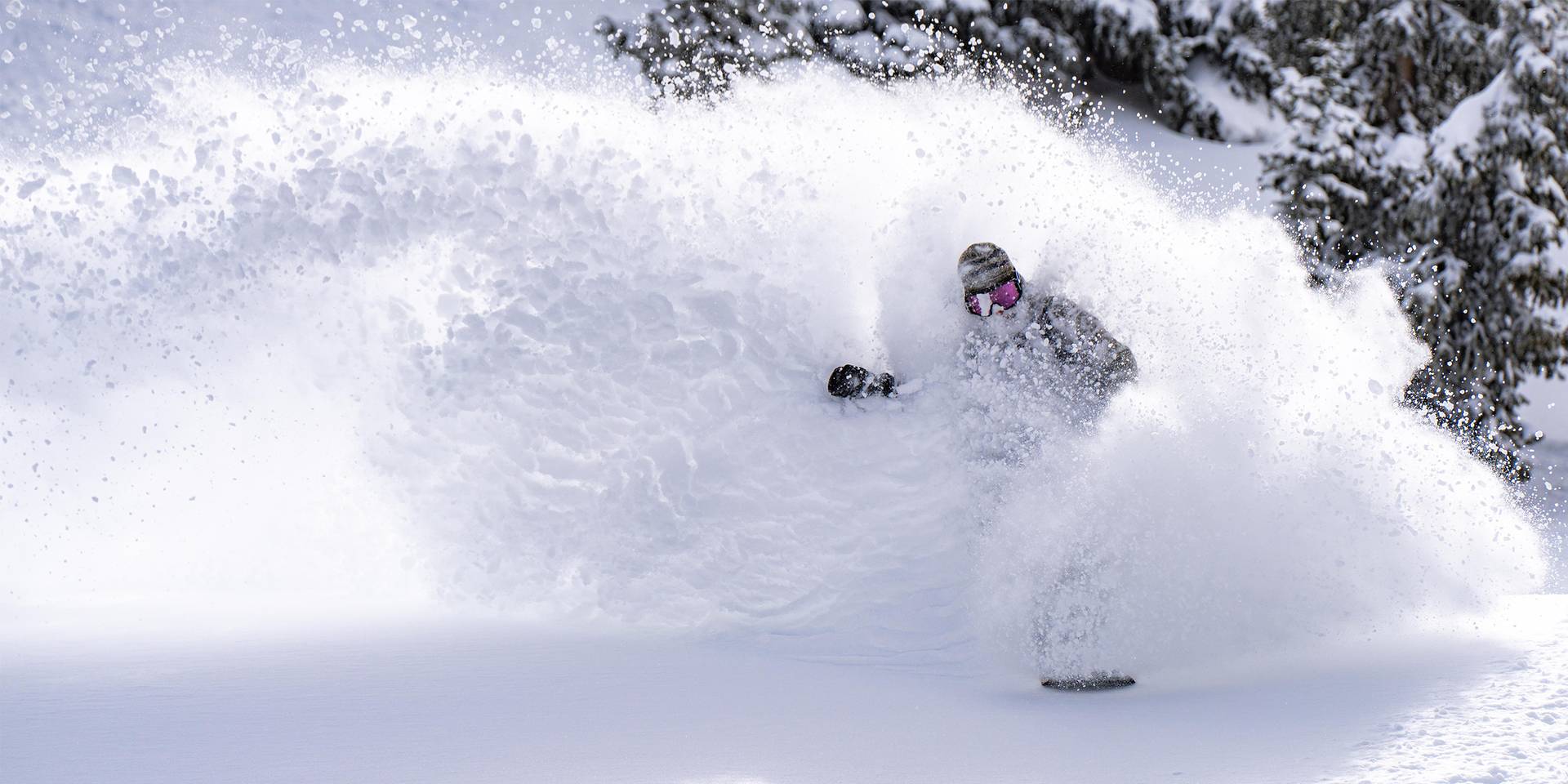 Powder slash on a powder day