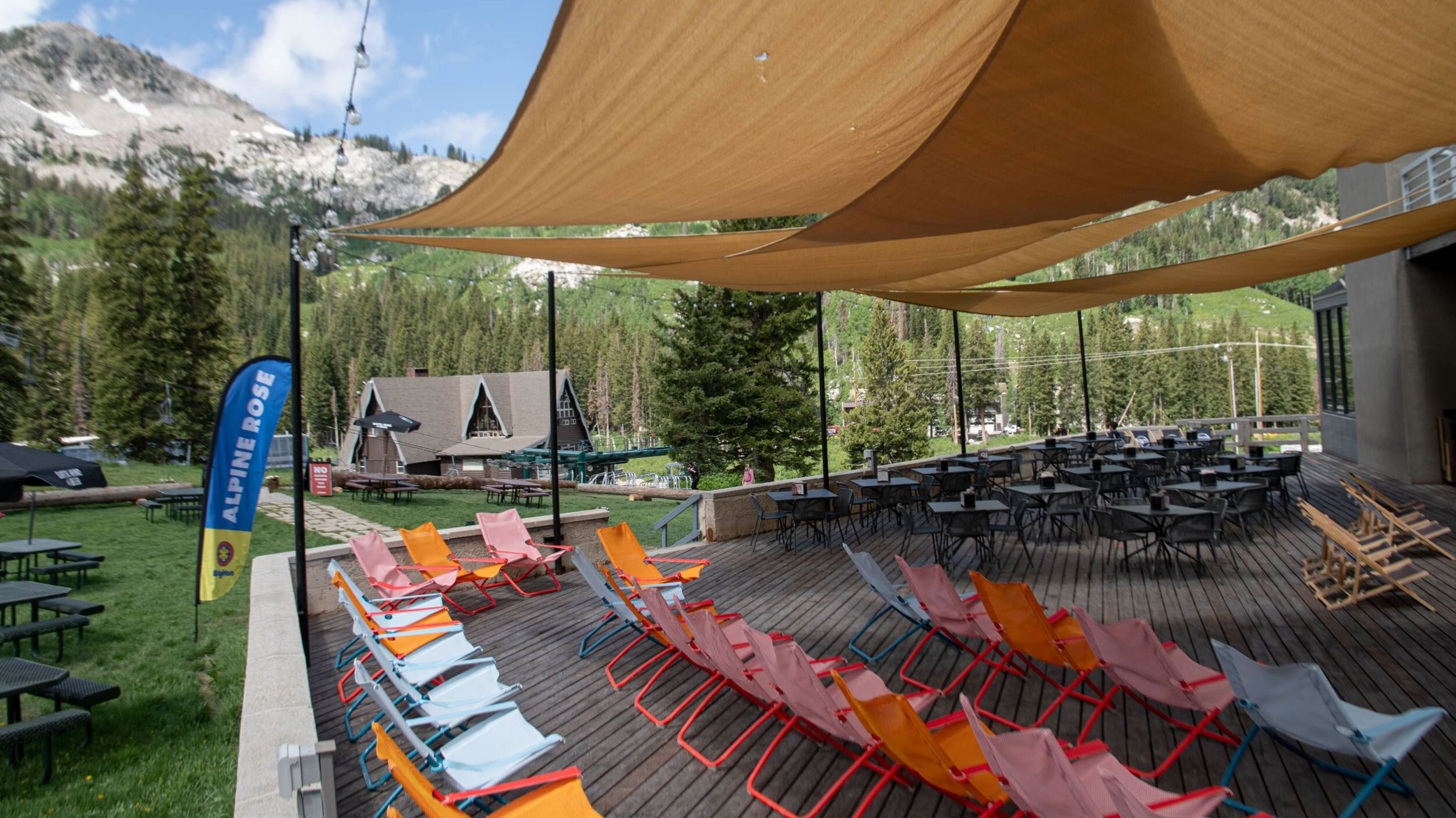 The Alpine Rose in the summer time at Brighton Resort