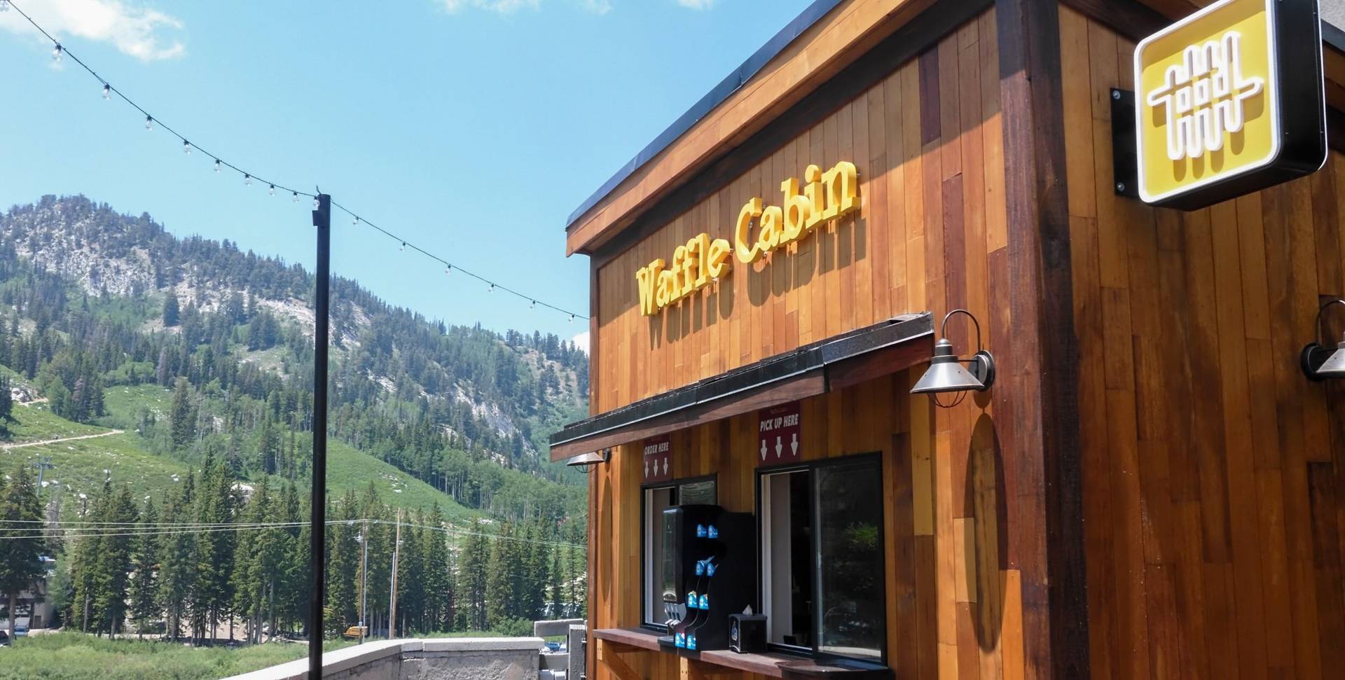 The Waffle Cabin at Brighton Resort during the summer