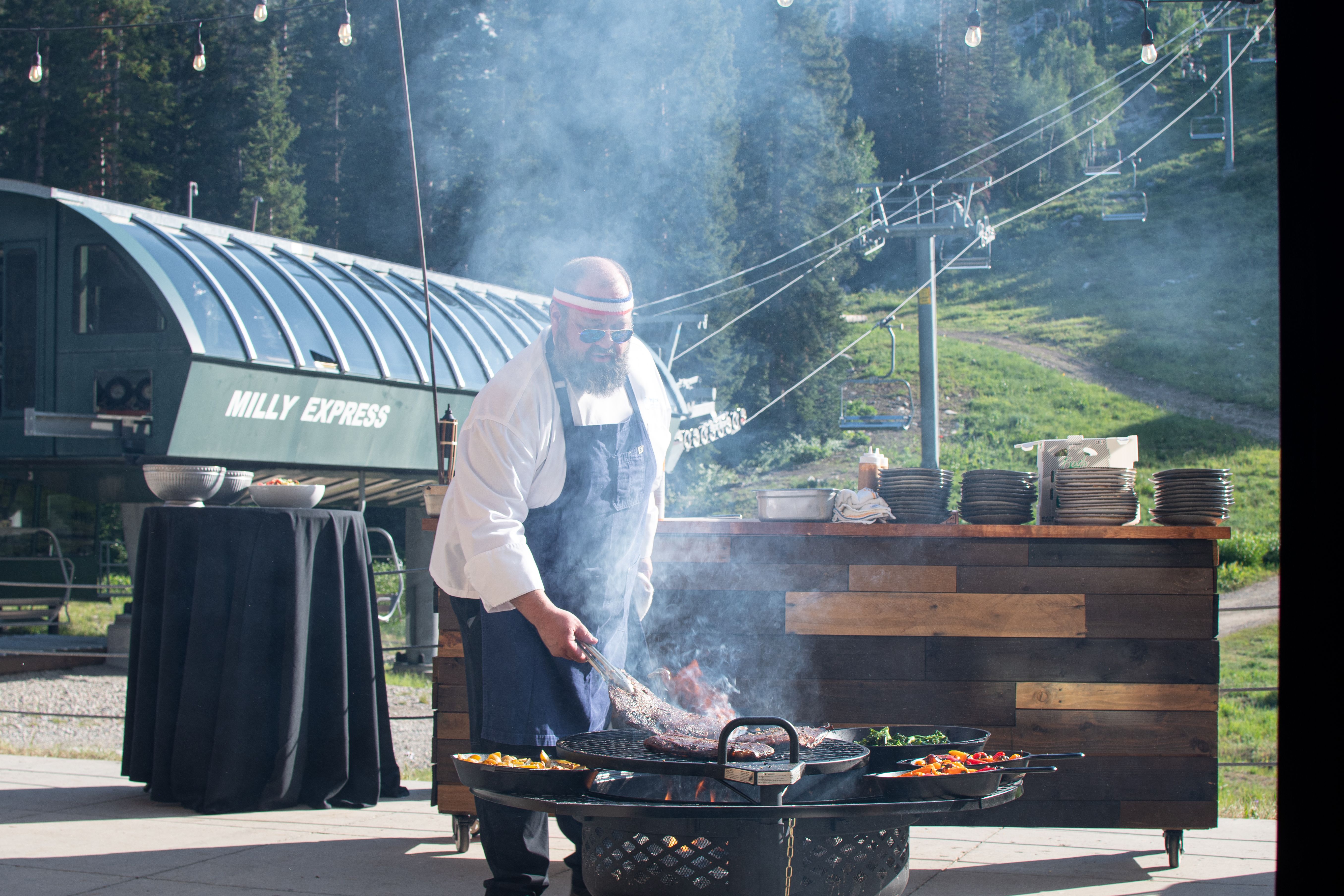 Brighton chef cooking out