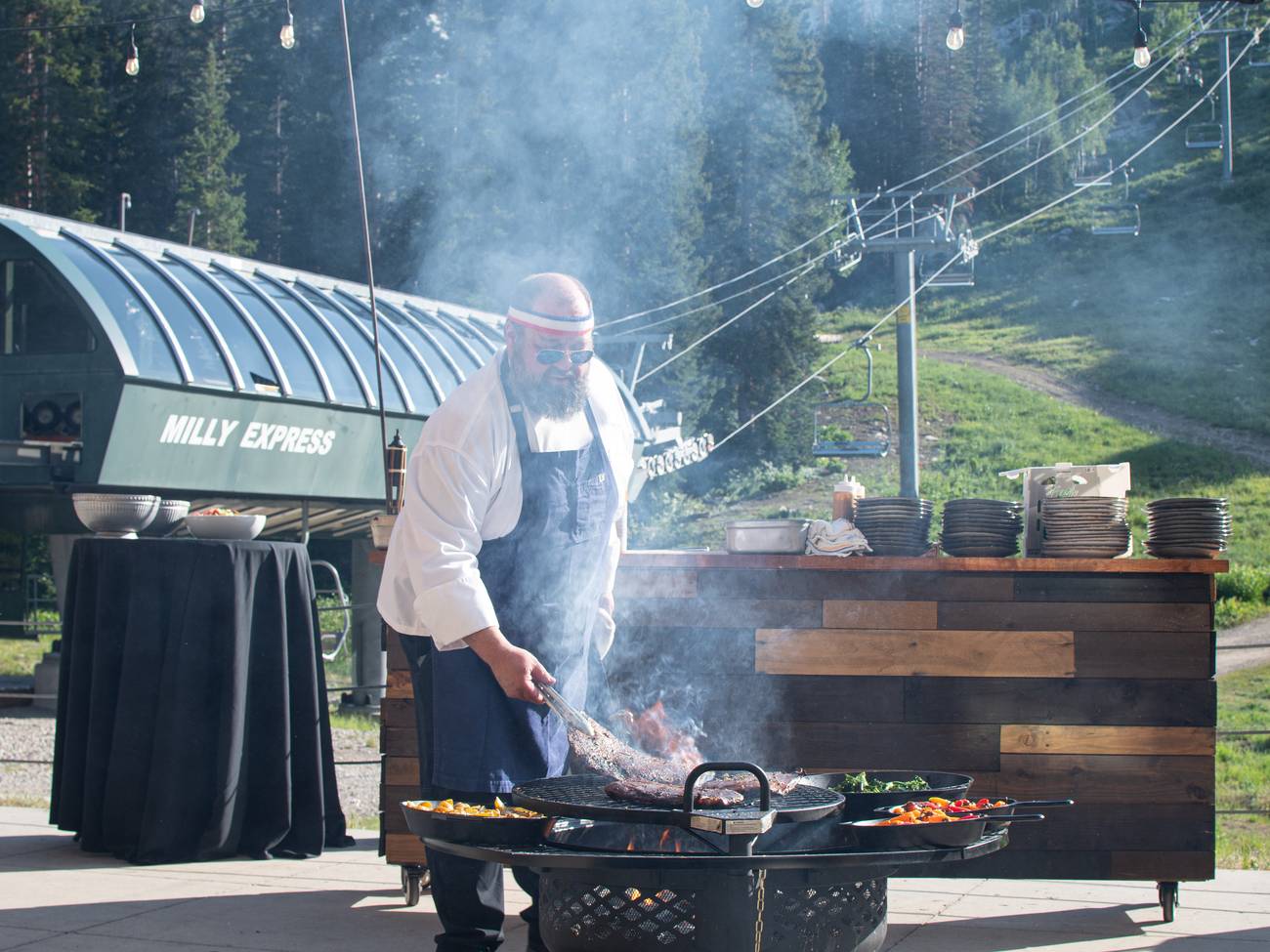 Brighton chef cooking out