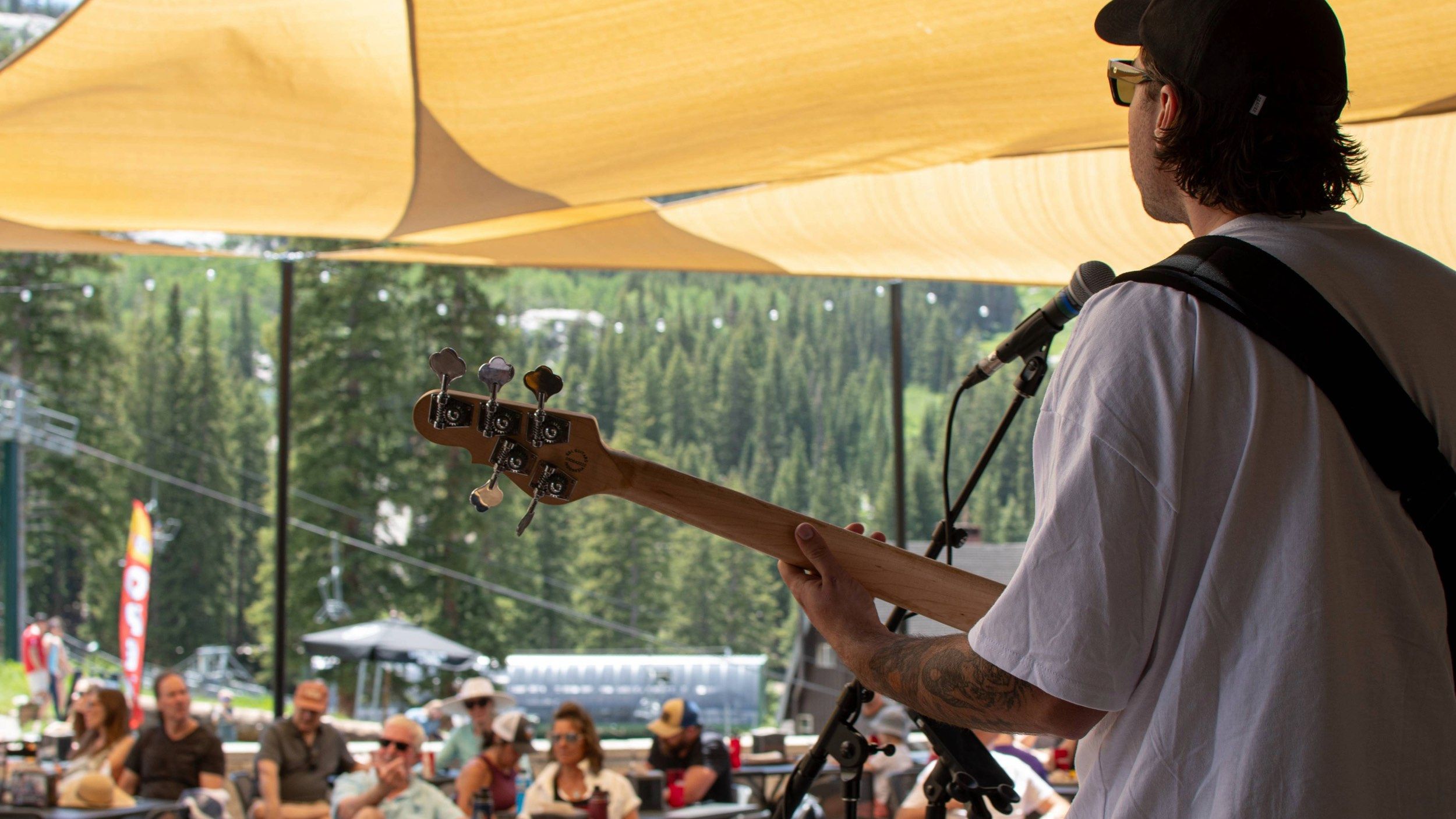 Live music at the Alpine Rose during the summer at Brighton Resort