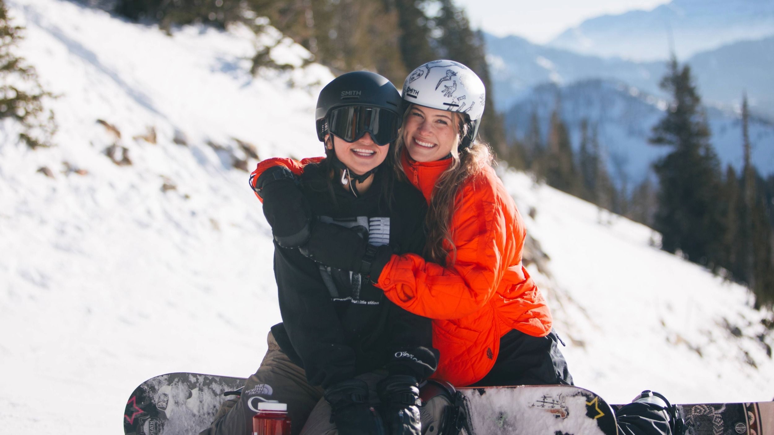 Friends at the top of Great Western at Brighton Utah
