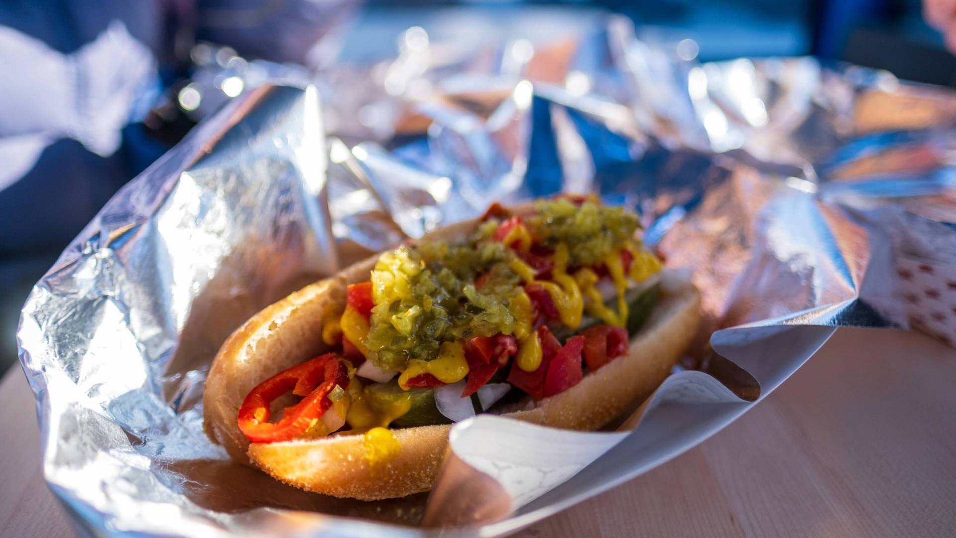 Hot dog from Doyle's Dawgs