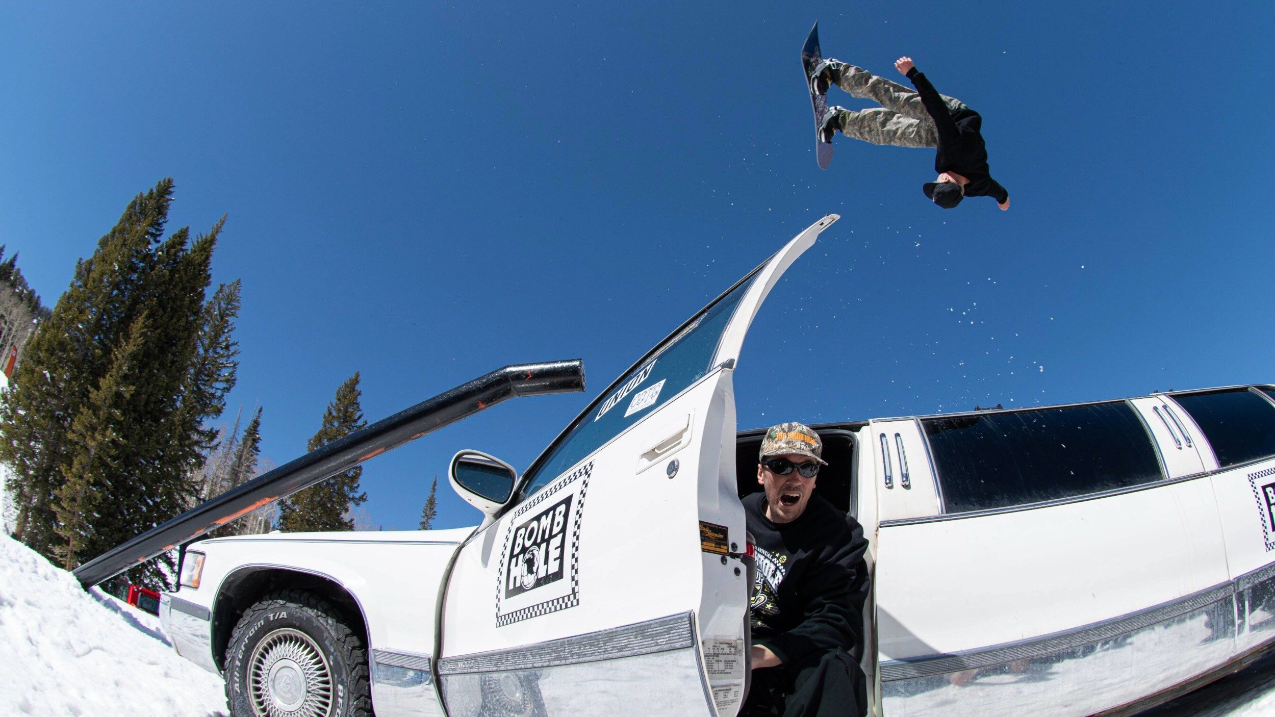 Flip over Bomb Hole Cup limo at Brighton Resort