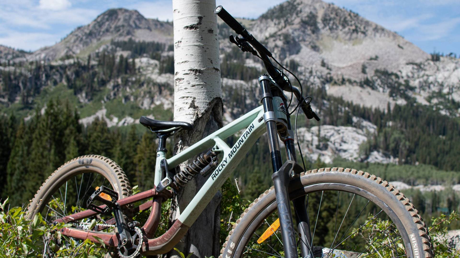 Mountain bike at Brighton Resort in the summer