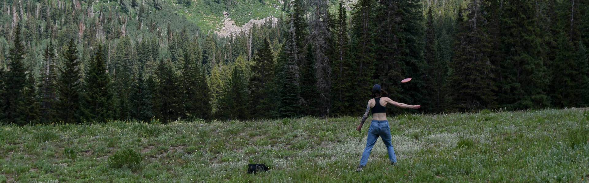 Disc golf at Brighton Resort in the summer