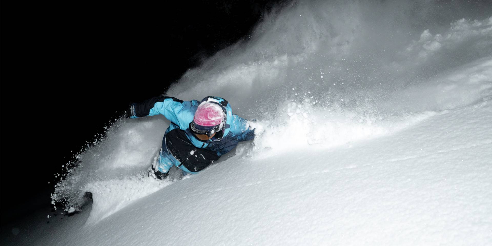 Night riding powder slash