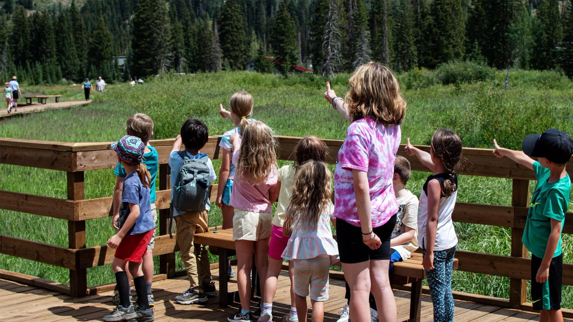 Group of Brighton summer camp kids in Utah