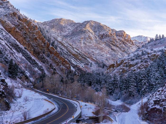 Morning in the Big Cottonwood Canyon