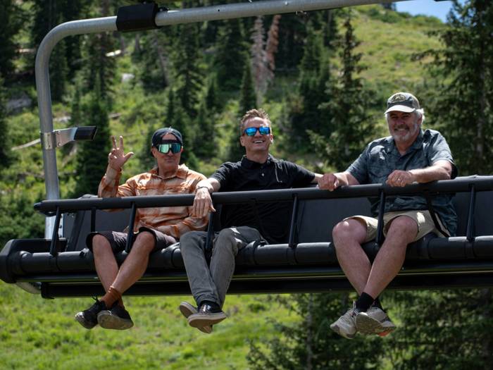Scenic lift rides at Brighton Ski Resort in the summer time