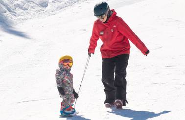 Kid during private lesson at Brighton Ski School