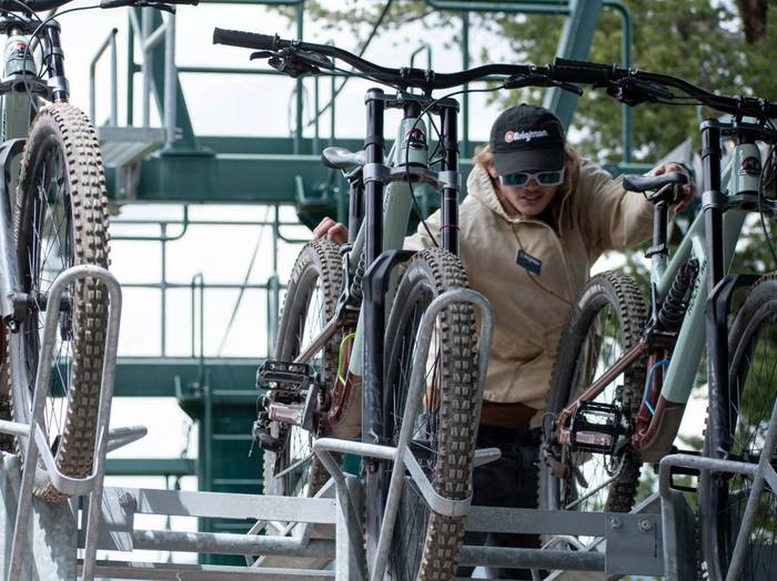 Mountain biking at Brighton Resort