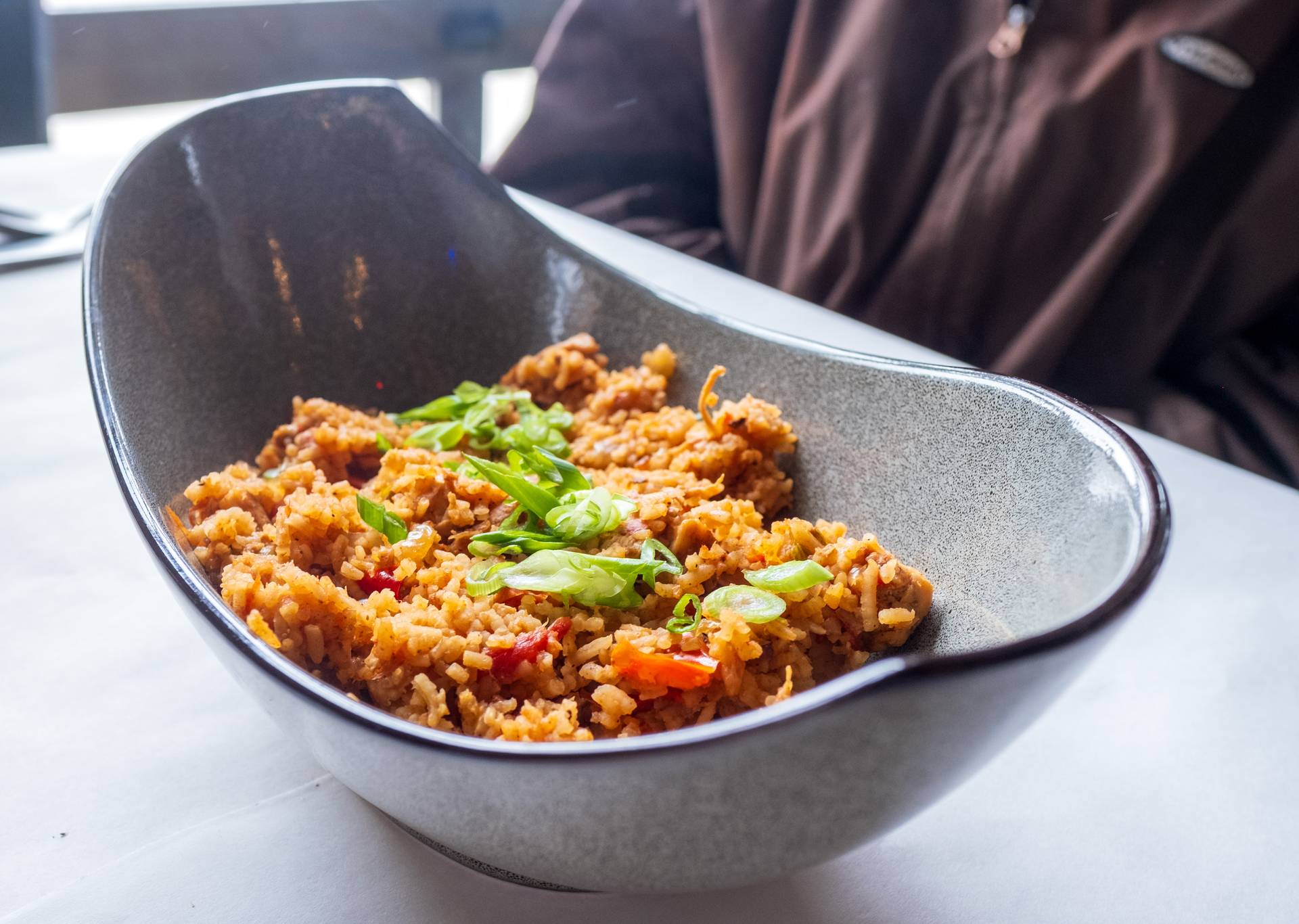 Rice dish at the Milly Chalet at Brighton Ski Resort