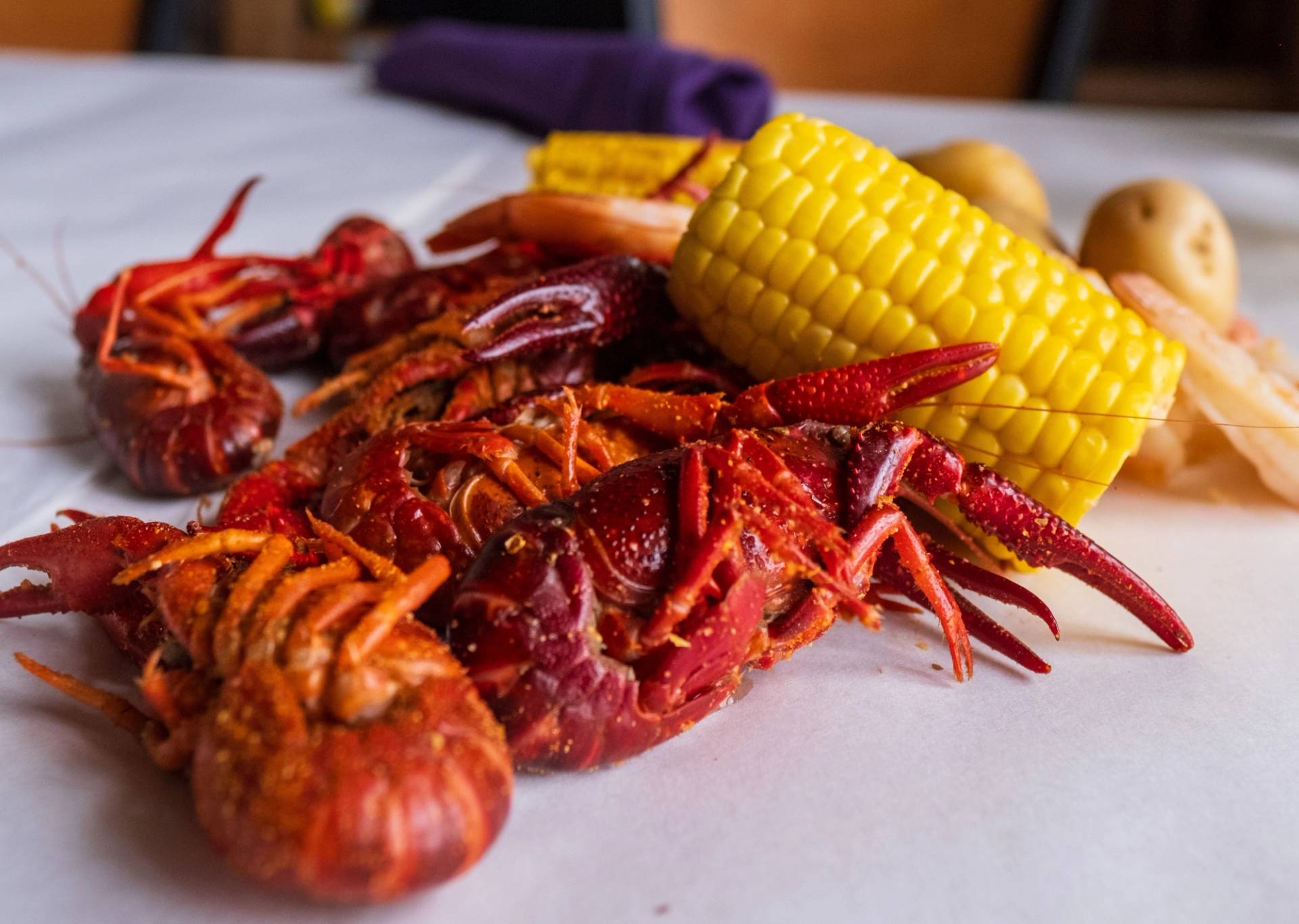 Crawfish at the Milly Chalet