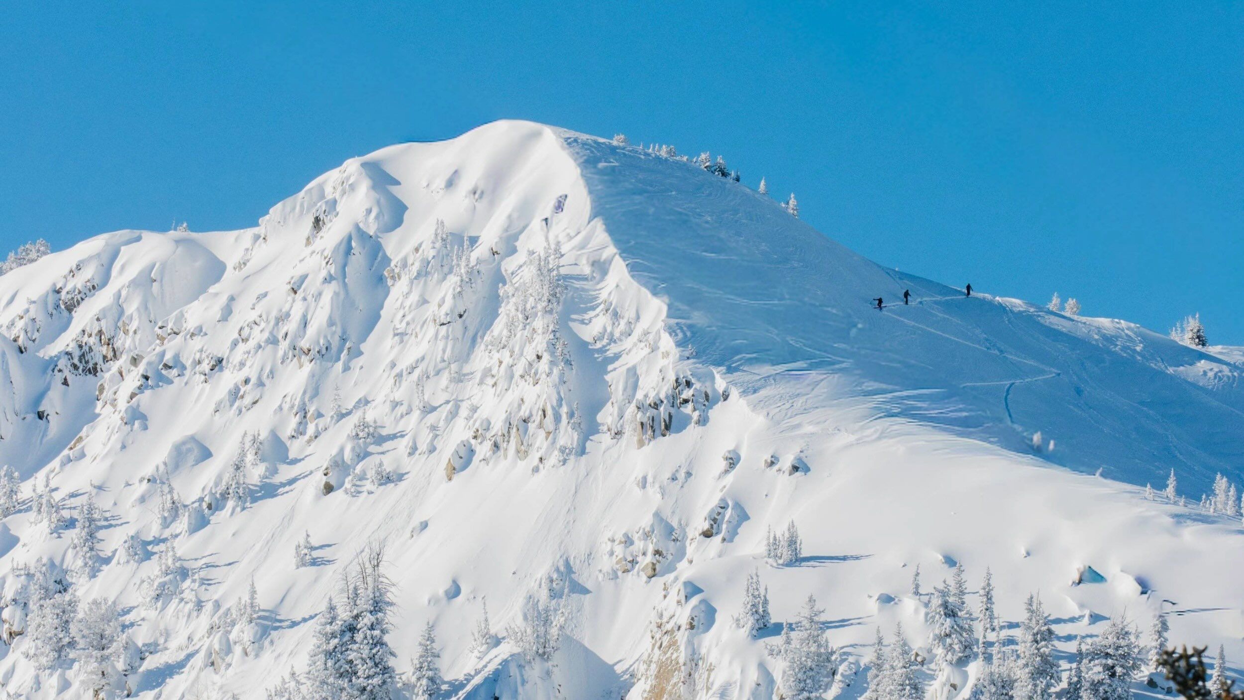 Scenic view of Milly Peak at Brighton Ski Resort