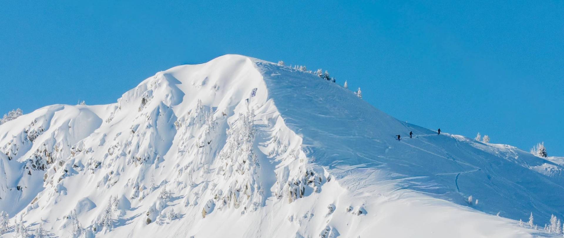 Scenic view of Milly Peak at Brighton Ski Resort
