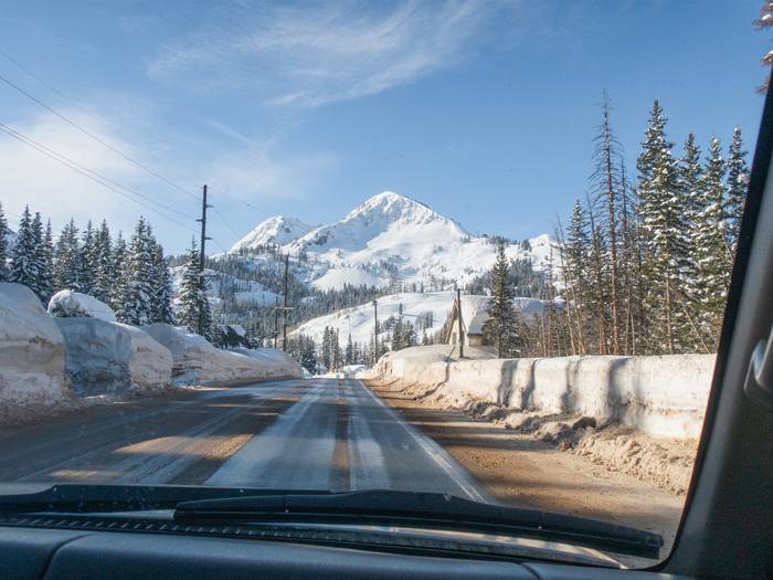 View of Mt Millicent from the road