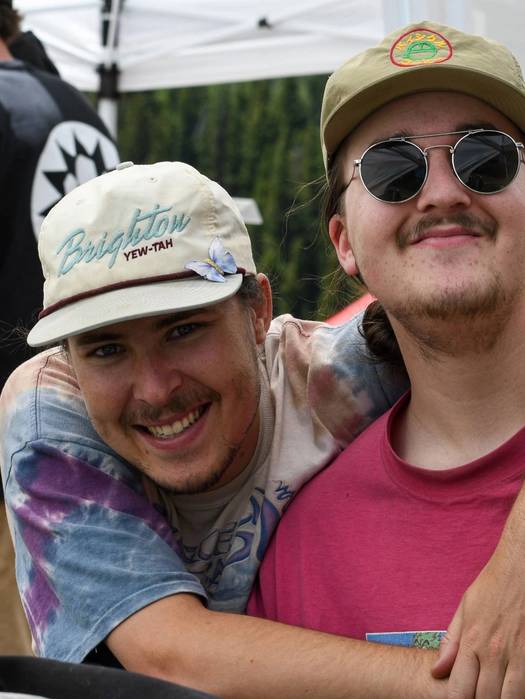 Friends at Brighton Ski Resort during the summer