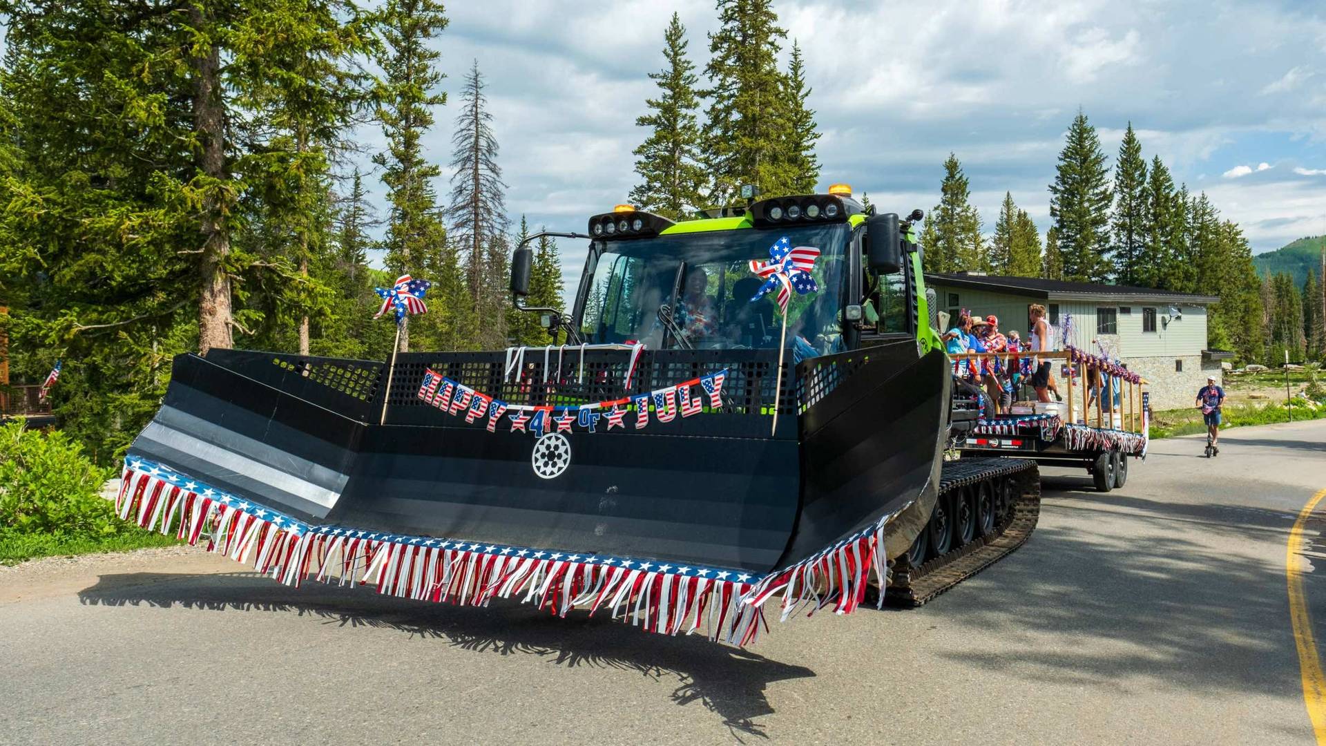 Brighton snowcat during the 4th of July Parade in Utah