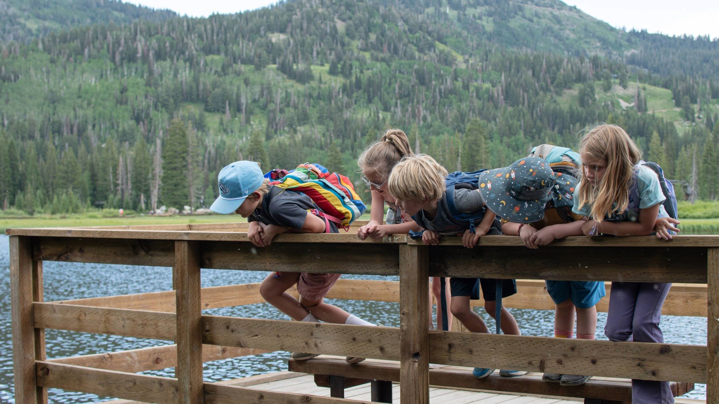 Brighton summer camp kids at Silver Lake
