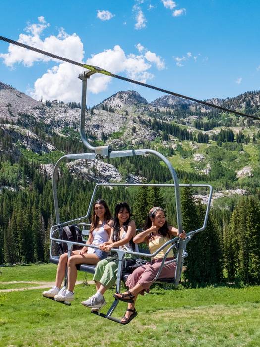 Scenic lift ride at Brighton Resort in Utah