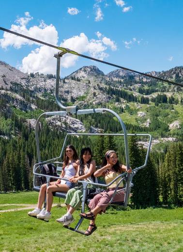 Scenic lift ride at Brighton Resort for a summer activity