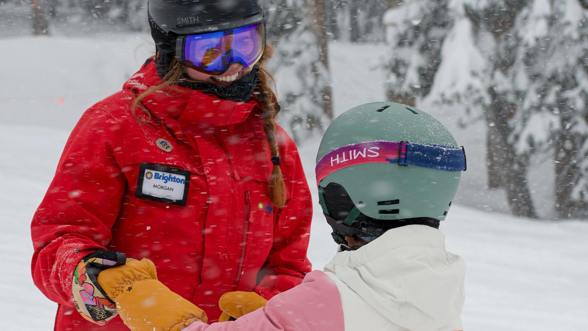 Kid in Brighton Ski School lesson