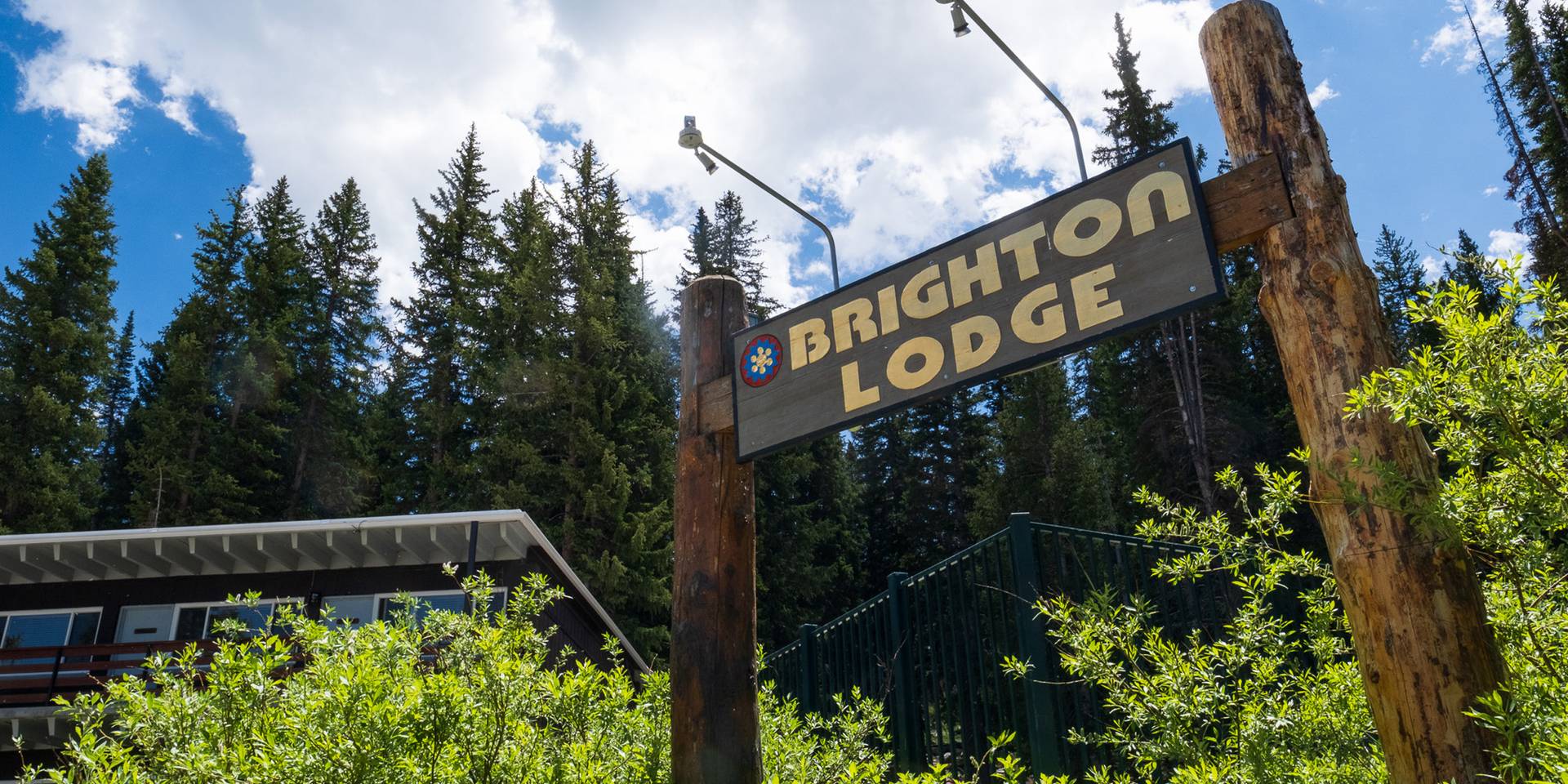 The Brighton Lodge in the summer