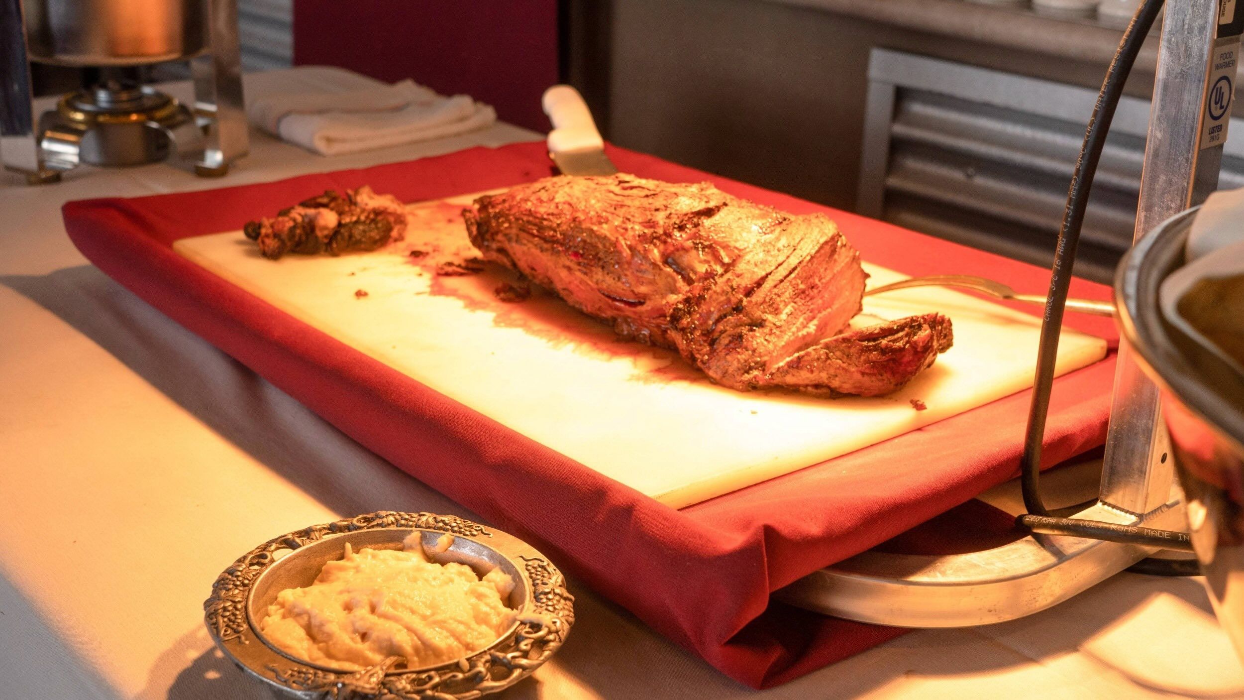 Buffet style Thanksgiving dinner at the Milly Chalet