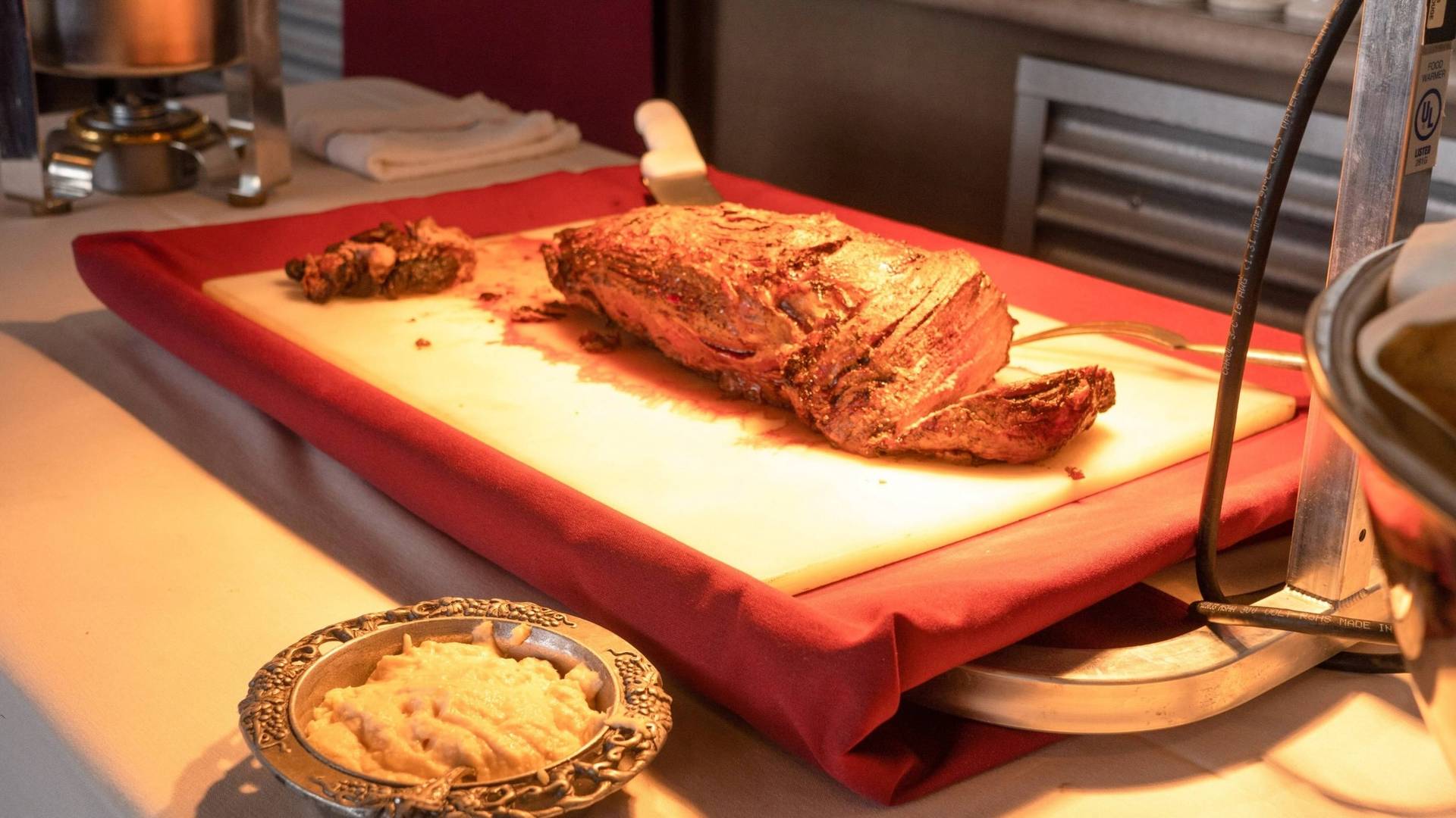 Buffet style Thanksgiving dinner at the Milly Chalet