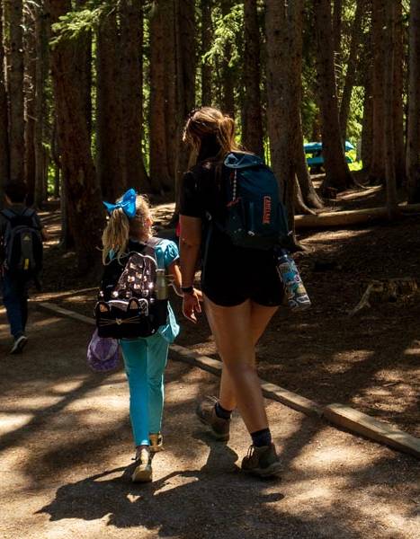 Kids hiking in Brighton summer camp