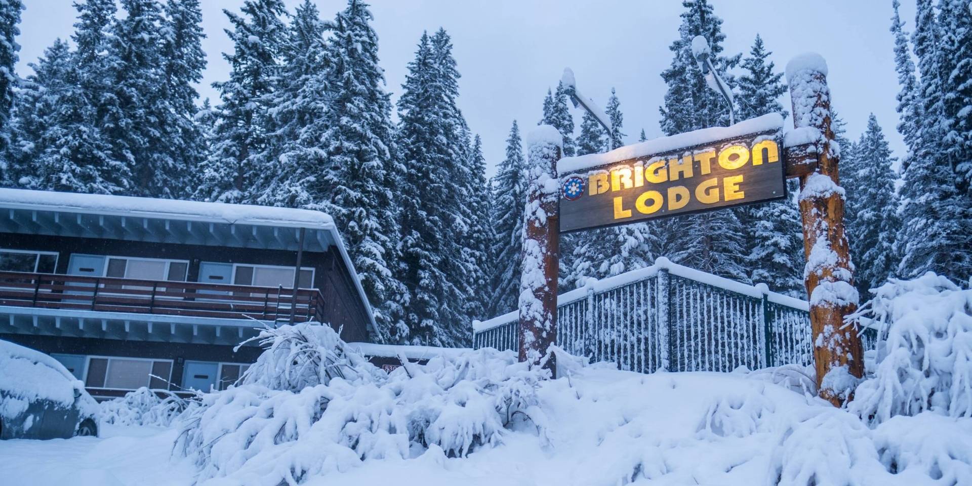 The Brighton Lodge in the winter time