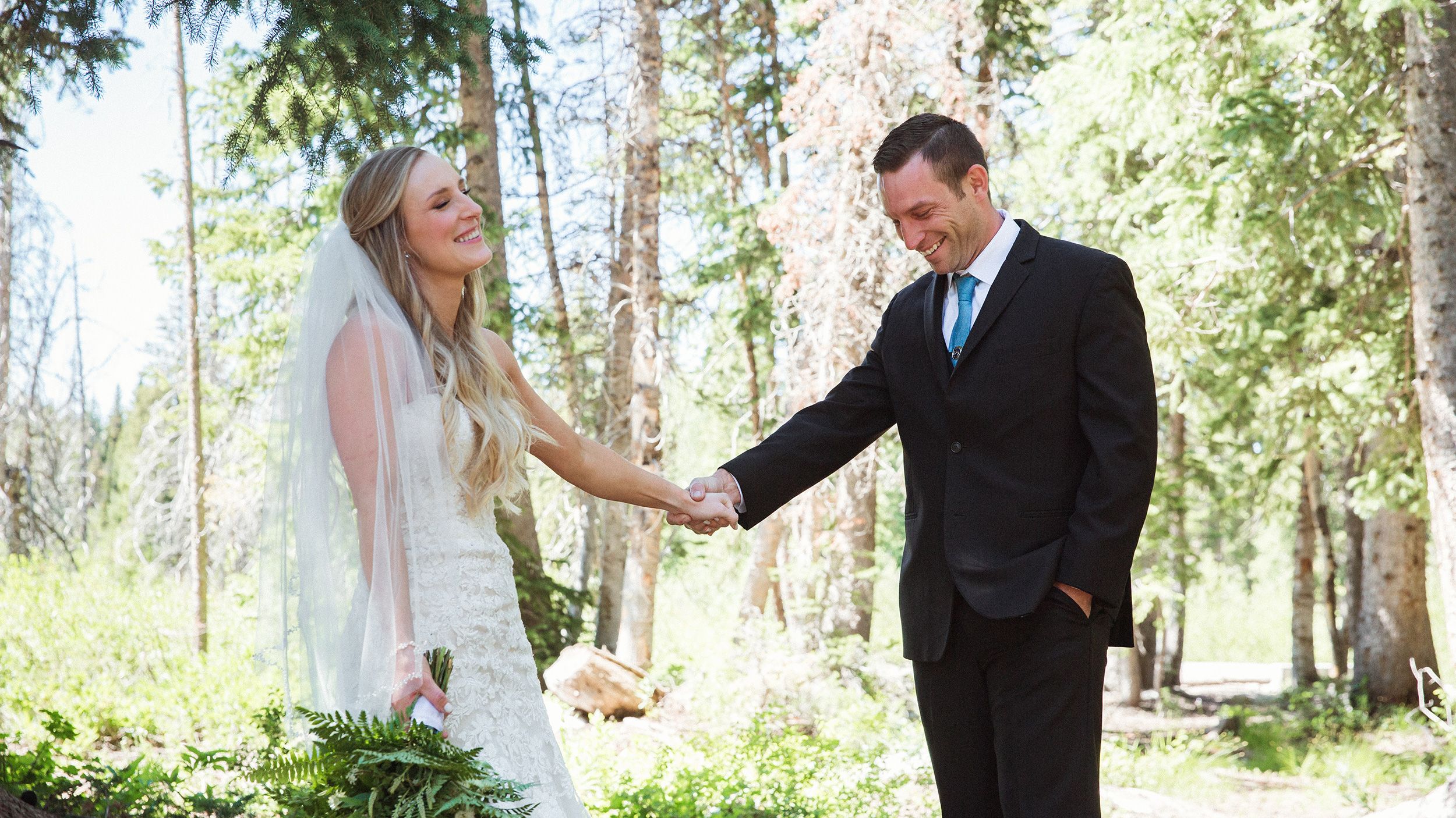 Married couple in the Wasatch