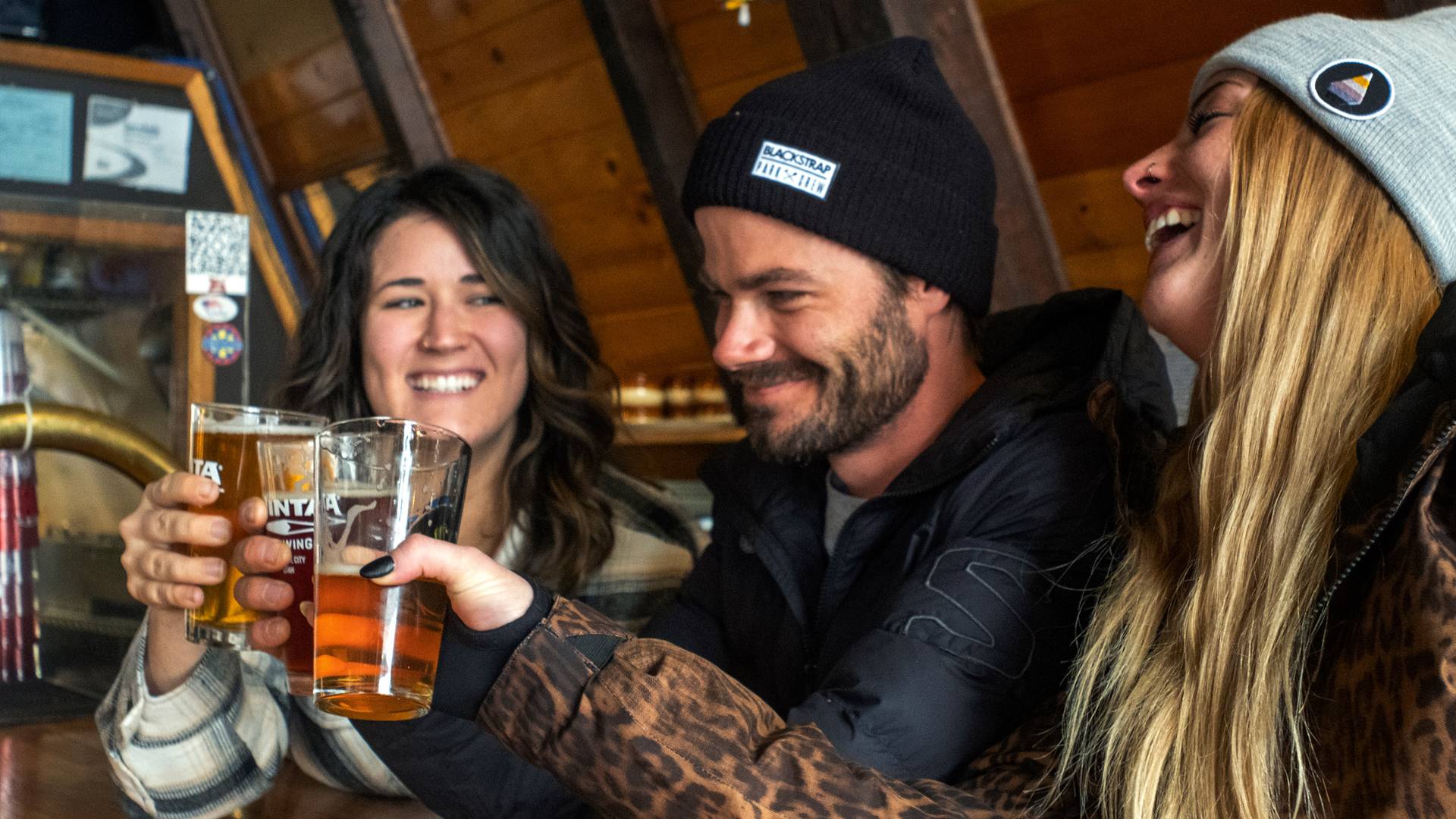 Group of friends drinking