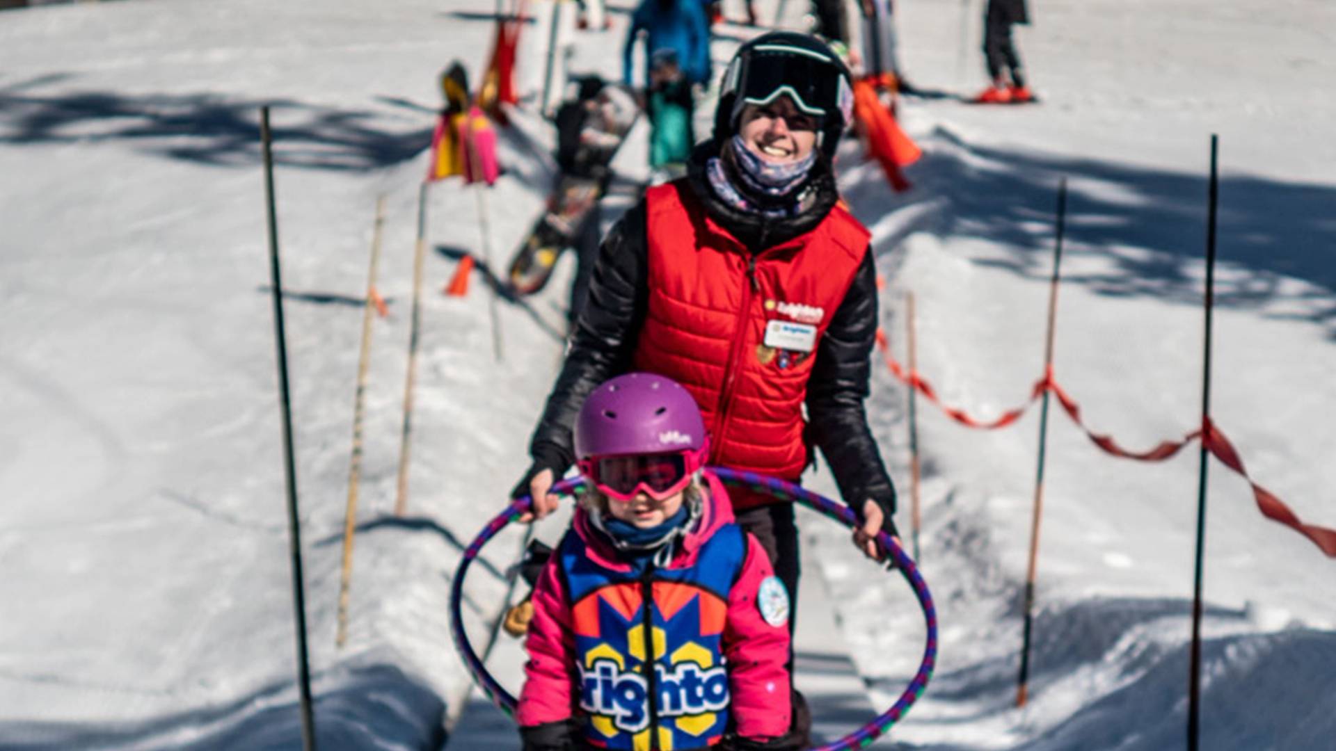Kid learning in Brighton Ski School