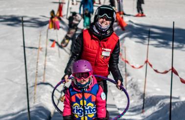 Kid learning in Brighton Ski School