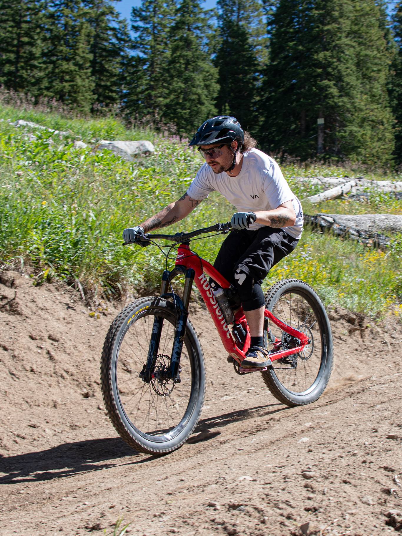 Mountain biker at Brighton riding Easy Rider